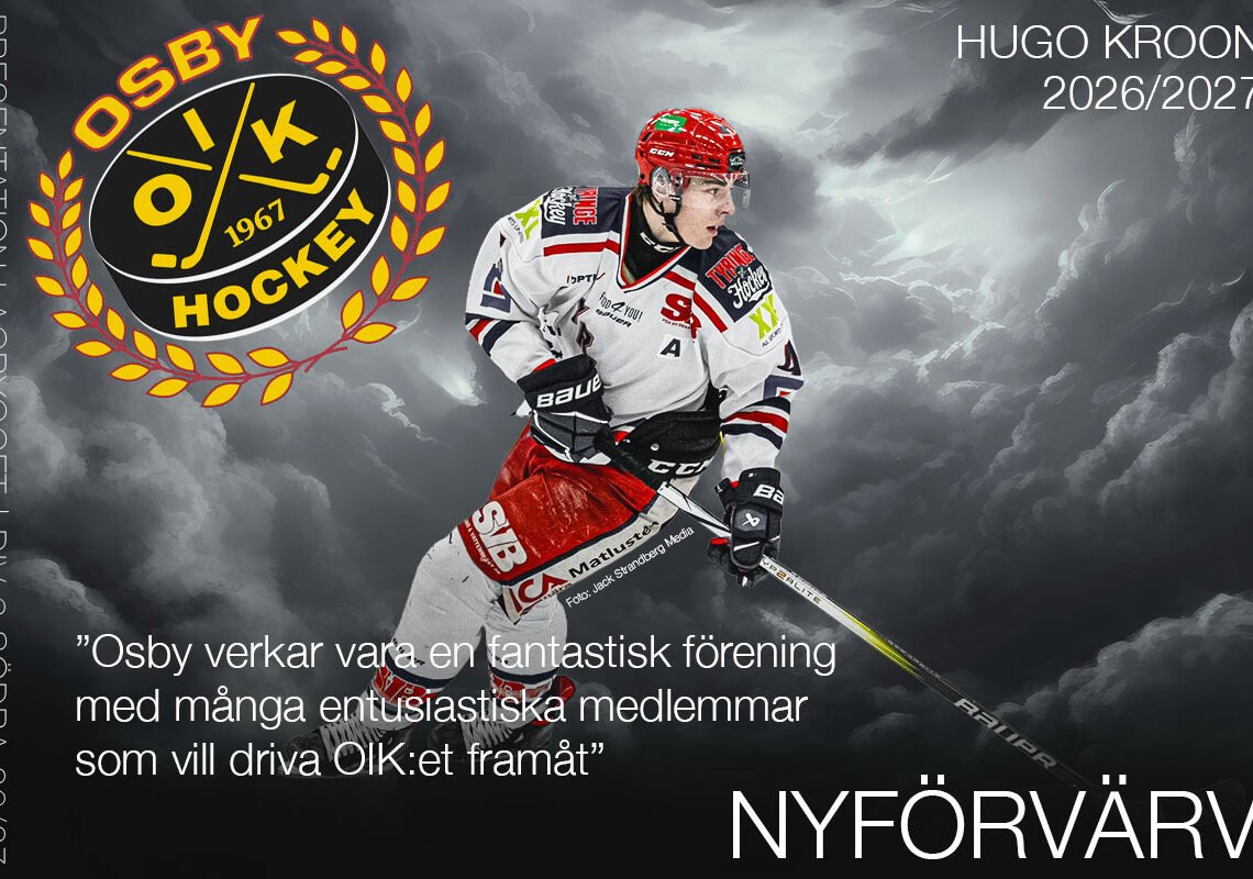 Tyringefostrade Hugo Kroon klar för Osby IK