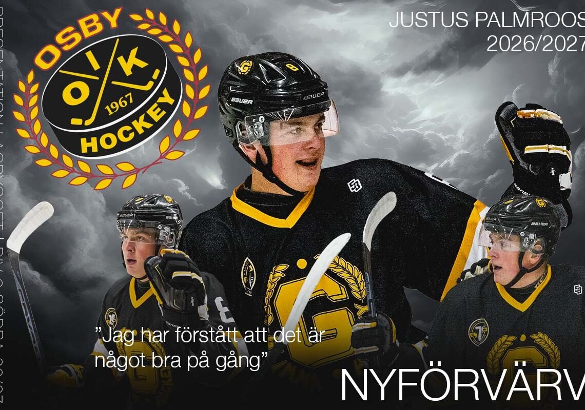 Osby IK värvar Justus Palmroos inför kommande säsong