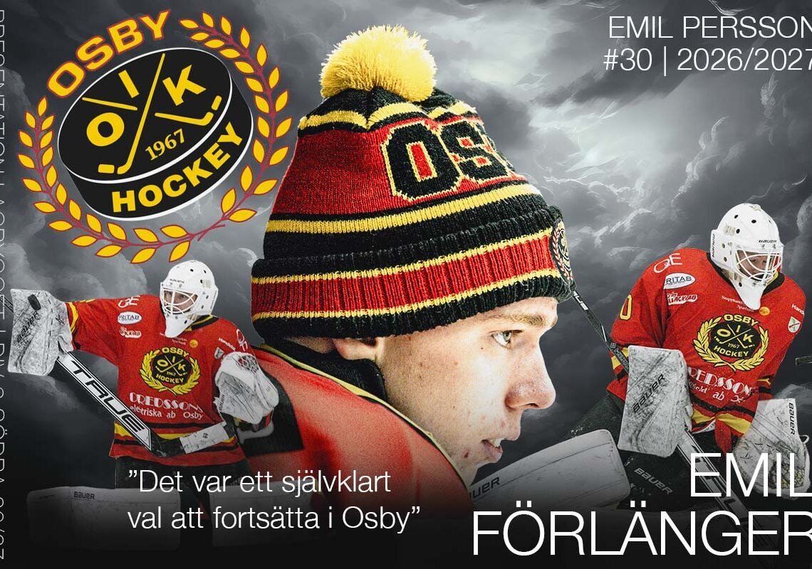 Spikat i målet – Emil förlänger med Osby