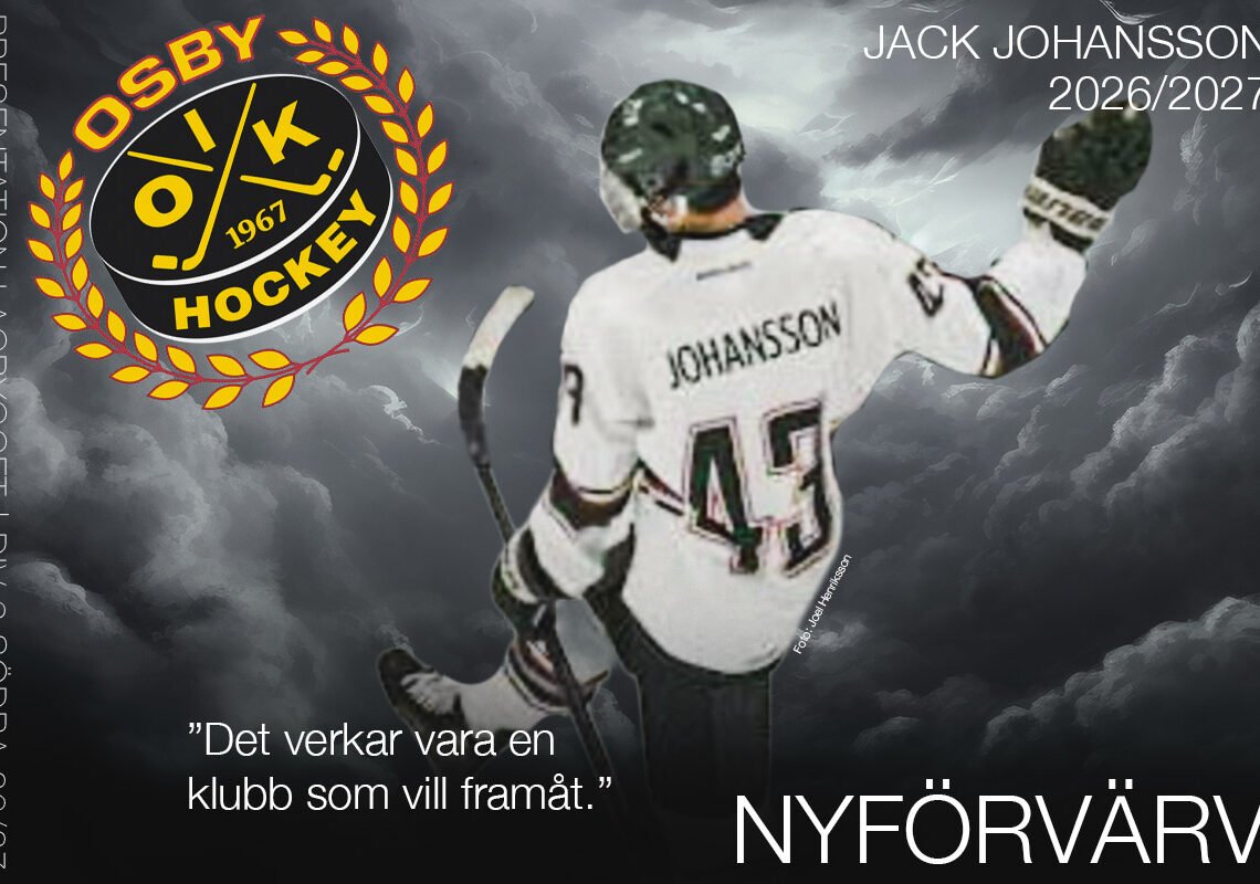 Jack Johansson klar för Osby IK