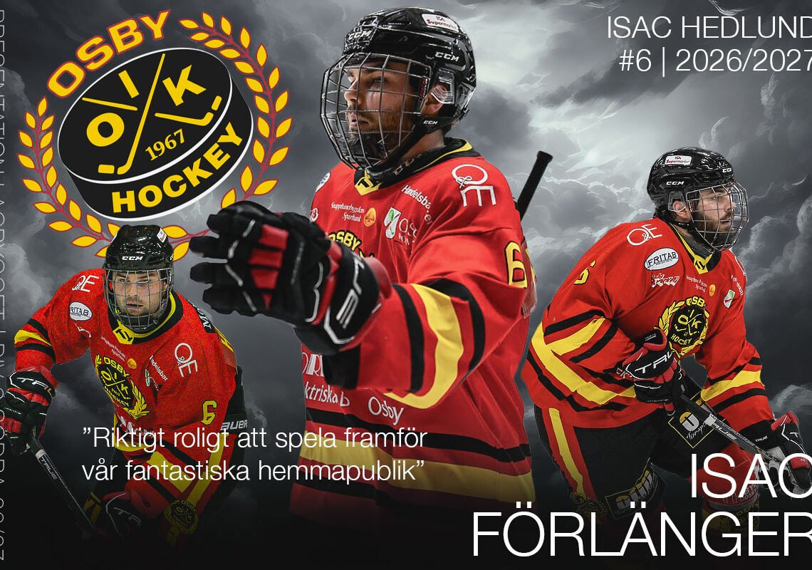 Isac Hedlund fortsätter i Osby IK